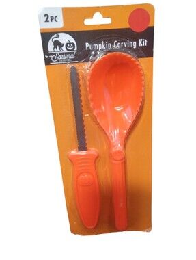 Seasonal Collection Pumpkin Carving Kit - Bright Orange